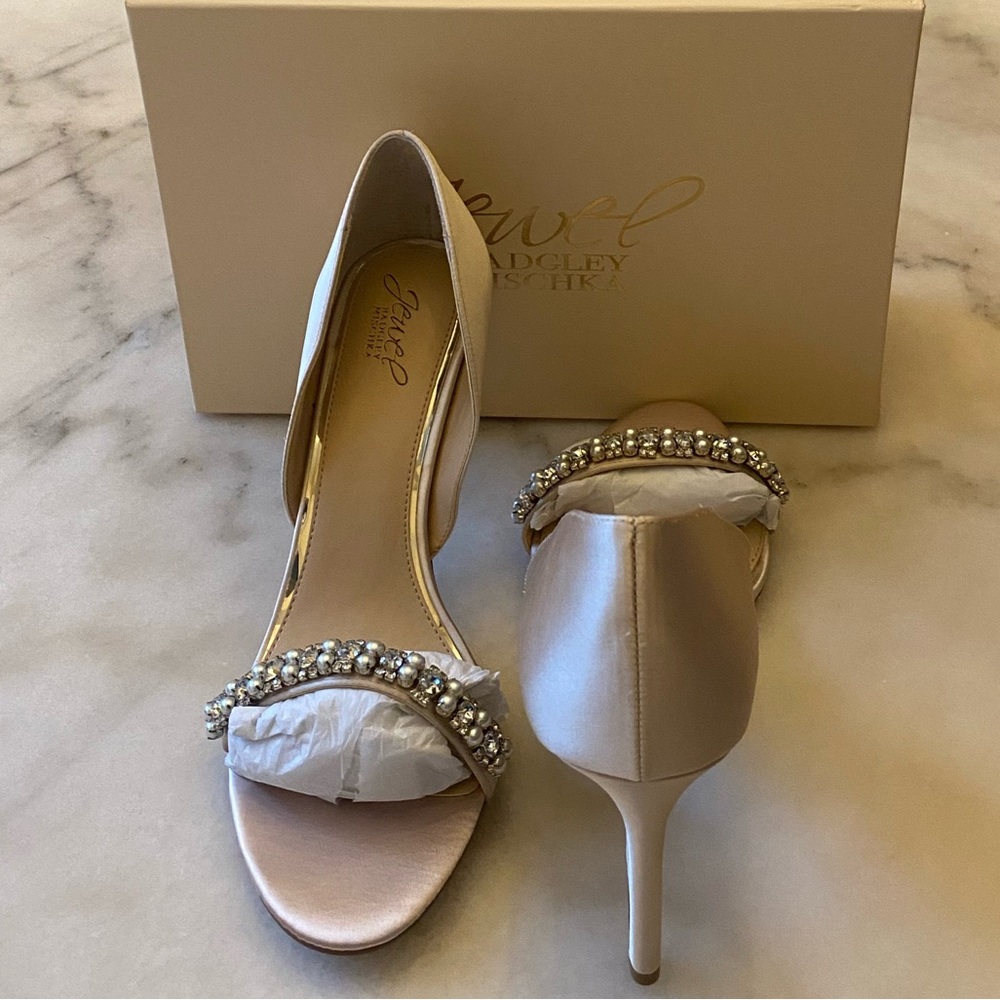 Badgley Mischka Jewel Collection (Dayana)~Size 11~Champagne Satin. New!!💜 - Picture 4 of 7